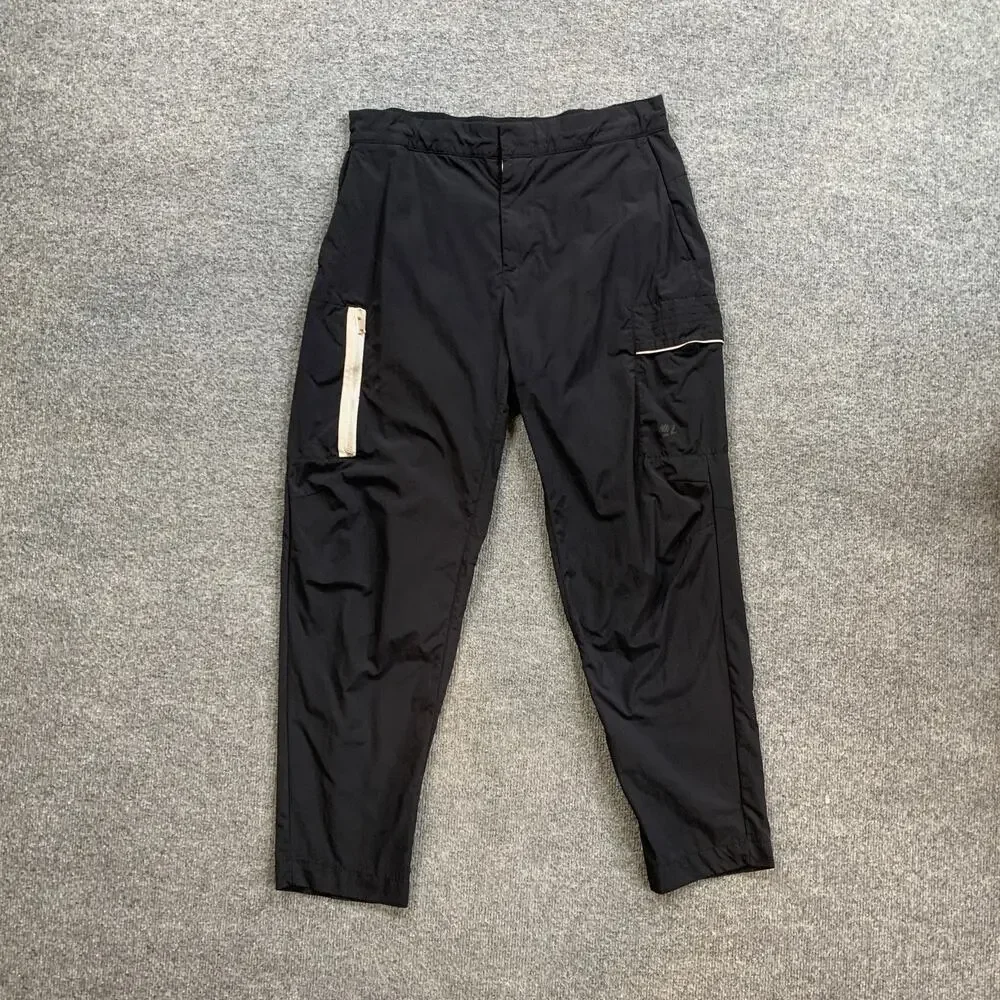 Nike Utility Pants Men 32 Black Nylon Sportswear Style Essentials Trousers Cargo